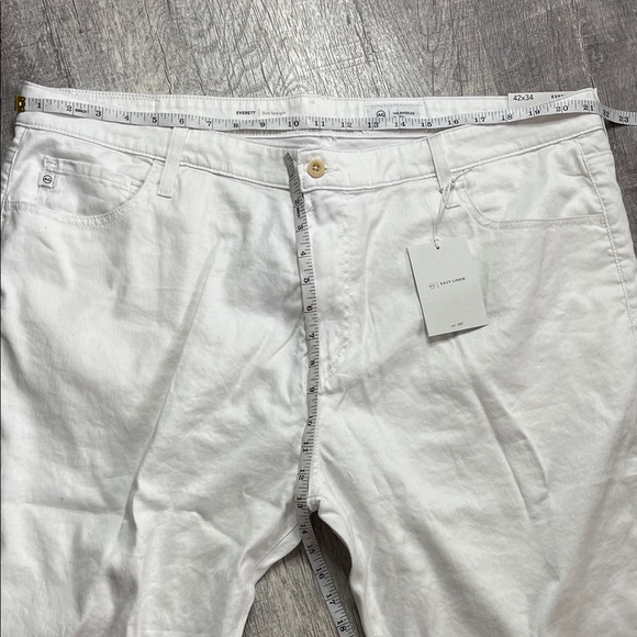 Adriano Goldschmied Everett Slim Straight White Pants - Picture 5 of 10